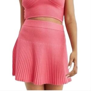 Aerie Take Charge Wool Sweater Skirt Women’s Pink Punch size xs